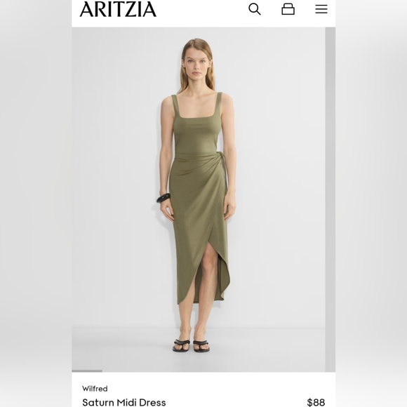 wilfred saturn linen midi dress Saturn Linen Midi Dress